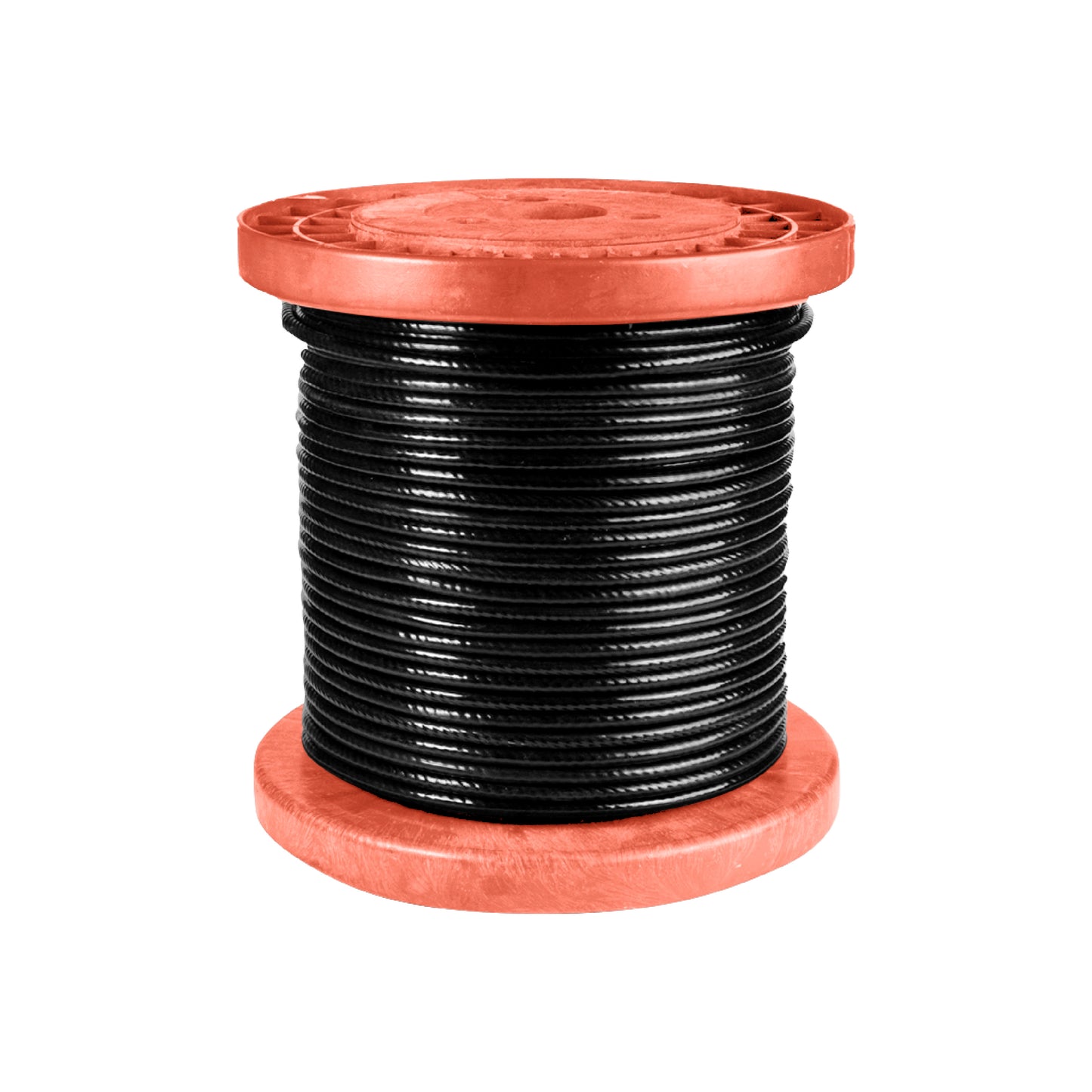 Cable de acero galvanizado PREMIUM 7x19 1/8'' a 3/16'' - Nylon - 50m - Color:Negro