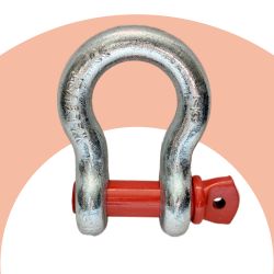 Grilletes acero forjado galvanizado 4t con perno roscado 7/8'' (1 pieza)