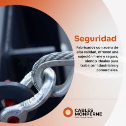 Grilletes acero forjado galvanizado 4t con perno roscado 1'' (1 pieza)