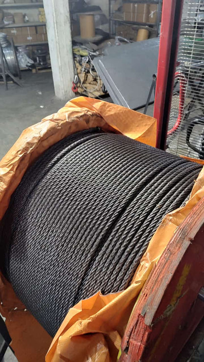Cable de acero tipo Halcón o Cobra Serie 6x19 Alma de Fibra - 5/8'' 1m