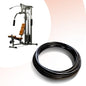 Cable de acero galvanizado 7x19 1/8'' a 3/16'' - Nylon - 10m - Color:Negro