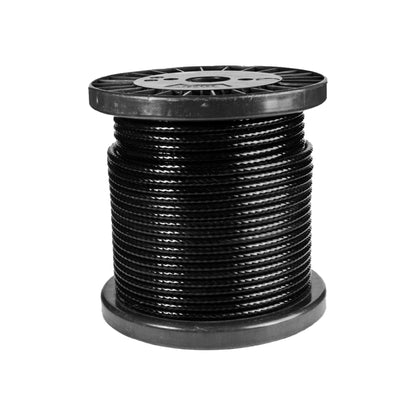 Cable de acero galvanizado 7x19 3/16'' a 1/4'' forro nylon (50 m)