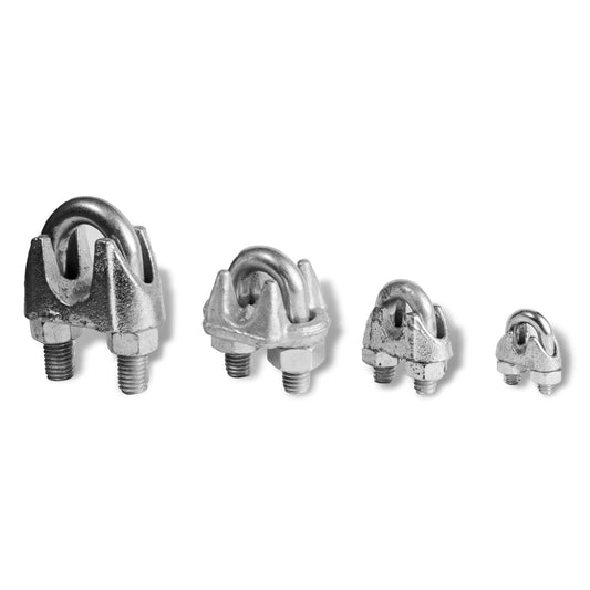 Perros de acero forjado galvanizado electrico 3/8'' (10 piezas)